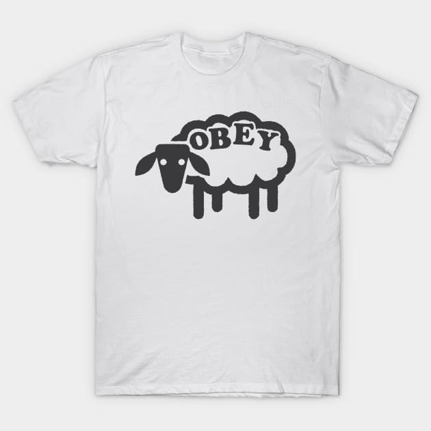 Obey Sheep No Background T-Shirt by SteveGrime